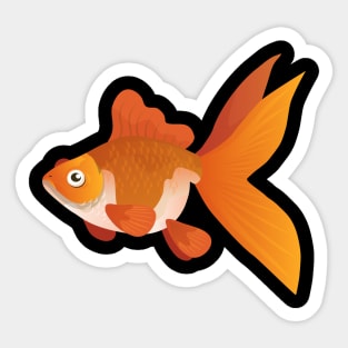 Plastic Goldfish Sticker